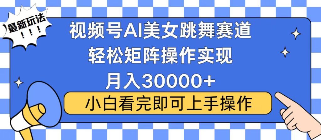 视频号蓝海赛道玩法，当天起号，拉爆流量收益，小白也能轻松月入30000+-米壳知道—知识分享平台