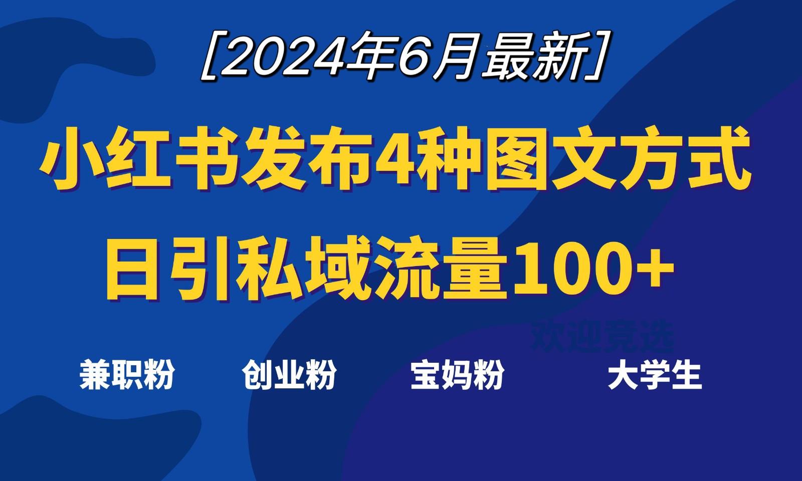 小红书发布这4种图文，就能日引私域流量100+-米壳知道—知识分享平台