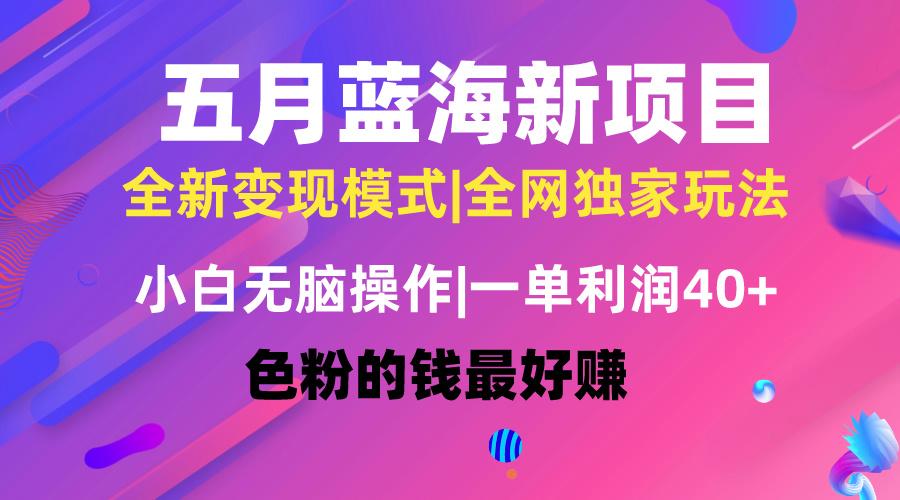 五月蓝海项目全新玩法，小白无脑操作，一天几分钟，矩阵操作，月入4万+-米壳知道—知识分享平台