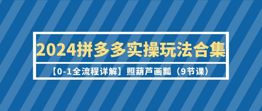 (9559期)2024拼多多实操玩法合集【0-1全流程详解】照葫芦画瓢(9节课)-米壳知道—知识分享平台