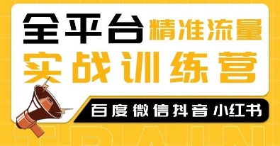 全平台精准流量实战训练营，百度微信抖音小红书SEO引流教程-米壳知道—知识分享平台