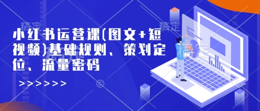 小红书运营课(图文+短视频)基础规则、策划定位、流量密码-米壳知道—知识分享平台