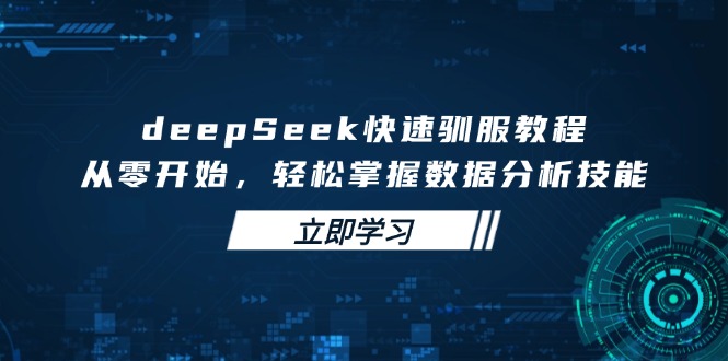 deepSeek快速驯服教程，从零开始，轻松掌握数据分析技能-米壳知道—知识分享平台