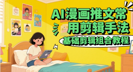 AI漫画推文常用剪辑手法，基础剪辑组合教程-米壳知道—知识分享平台
