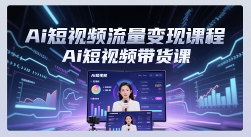 Ai短视频流量变现课程，Ai短视频带货课-米壳知道—知识分享平台