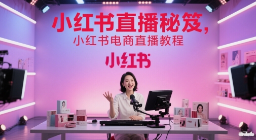 小红书电商直播教程，从入门到进阶，打造爆单直播间，提升数据复盘能力-米壳知道—知识分享平台