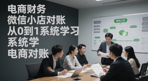 电商财务微信小店对账，从0到1系统学习电商对账-米壳知道—知识分享平台