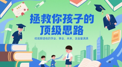 付费文章：拯救你孩子的顶级思路，彻底聊透他的学业、事业、未来，含金量满满-米壳知道—知识分享平台