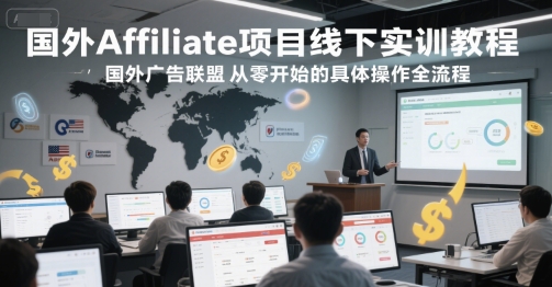 国外Affiliate项目线下实训教程，国外广告联盟从零开始的具体操作全流程-米壳知道—知识分享平台