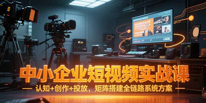 中小企业短视频实战课，认知+创作+投放，矩阵搭建全链路系统方案-米壳知道—知识分享平台