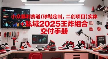 小众暴利赛道(球鞋定制，二创项目)实体+私域2025王炸组合  交付手册-米壳知道—知识分享平台