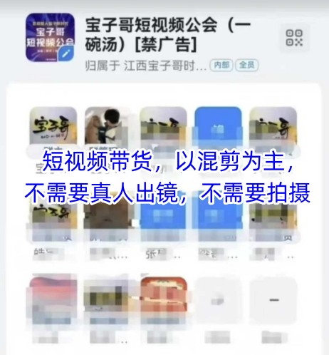 宝子哥头部团队短视频带货，以混剪为主，不需要真人出镜，不需要拍摄【更新】-米壳知道—知识分享平台