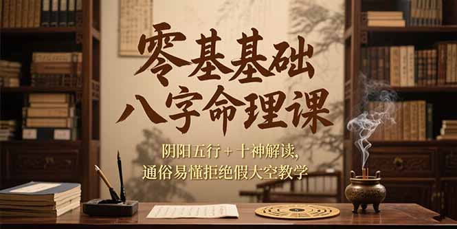 零基础八字命理课，阴阳五行+十神解读，通俗易懂拒绝假大空教学-米壳知道—知识分享平台