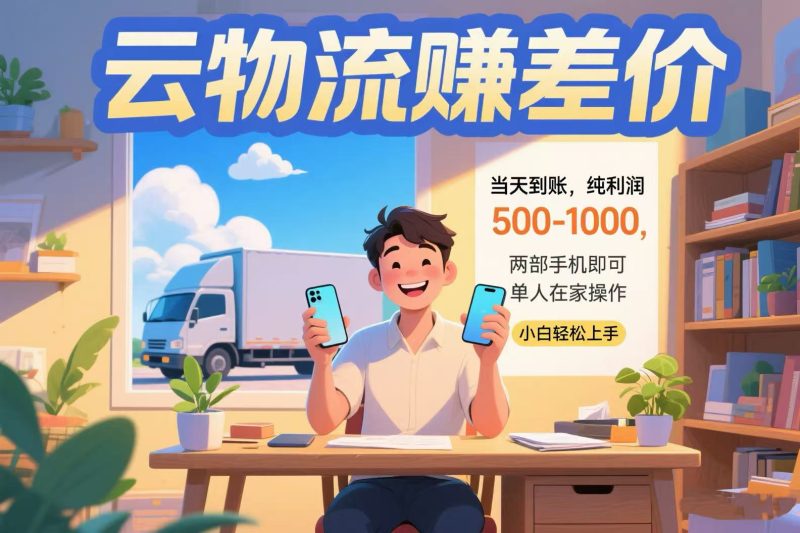 云物流赚差价 当天到账纯利润500-1000 两部手机即可 可单人在家操作 小…-米壳知道—知识分享平台