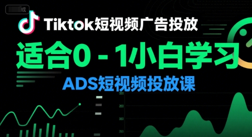 Tiktok短视频广告投放，适合0-1小白学习ADS短视频投放课-米壳知道—知识分享平台