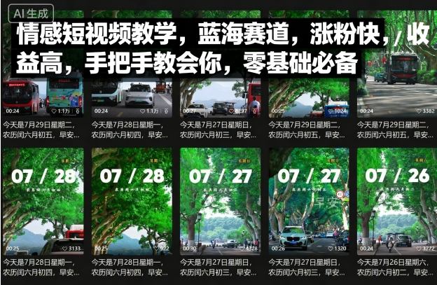 情感短视频教学，蓝海赛道，涨粉快，收益高，手把手教会你，零基础必备-米壳知道—知识分享平台
