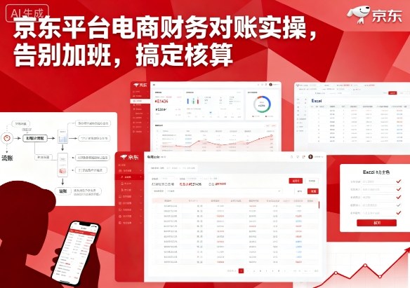 京东平台电商财务对账实操，告别加班，搞定核算-米壳知道—知识分享平台