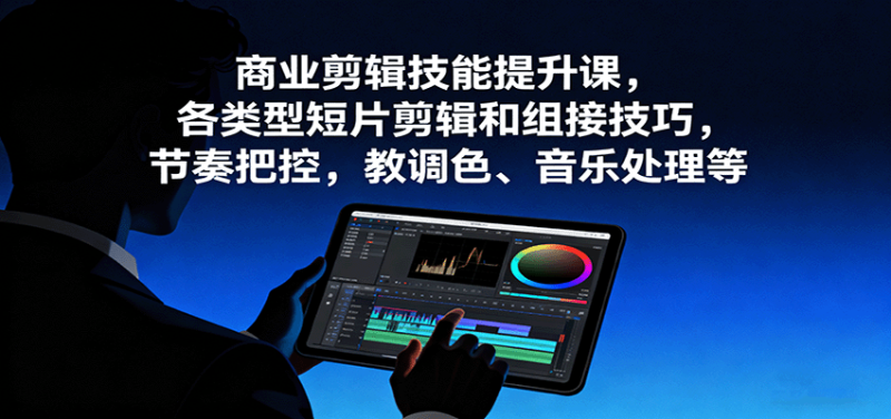 商业剪辑技能提升课，各类型短片剪辑和组接技巧，节奏把控，教调色、音乐处理等-米壳知道—知识分享平台