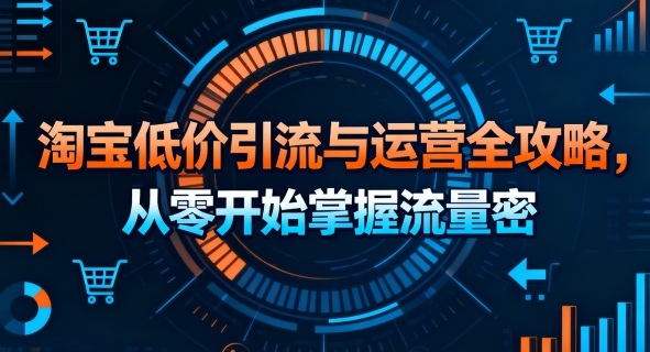 淘宝低价引流与运营全攻略，从零开始掌握流量密码-米壳知道—知识分享平台