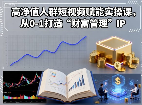 高净值人群短视频赋能实操课，从0-1打造“财富管理”IP-米壳知道—知识分享平台