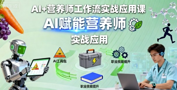 AI+营养师工作流实战应用课，AI赋能营养师-米壳知道—知识分享平台