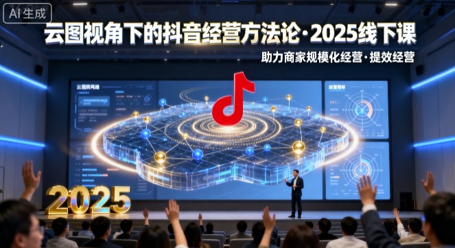云图视角下的抖音经营方法论，2025线下课，助力商家规模化经营，提效经营(录音+字幕)-米壳知道—知识分享平台