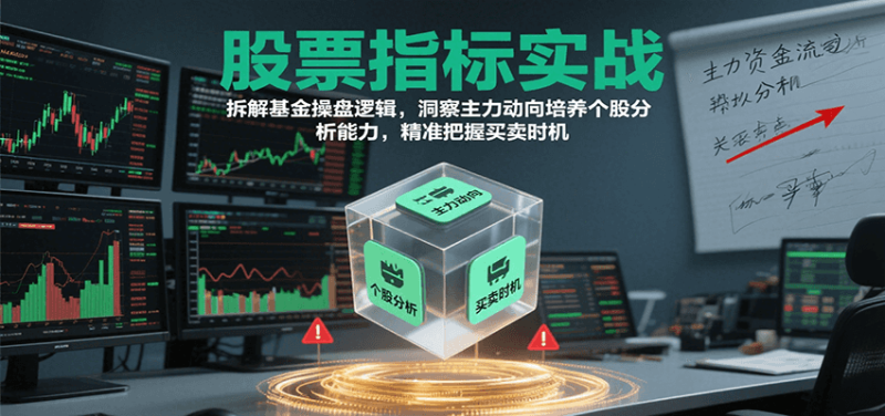 股票指标实战，基金操盘逻辑拆解，洞察主力动向培养个股分析能力把握买卖时机(更新)-米壳知道—知识分享平台