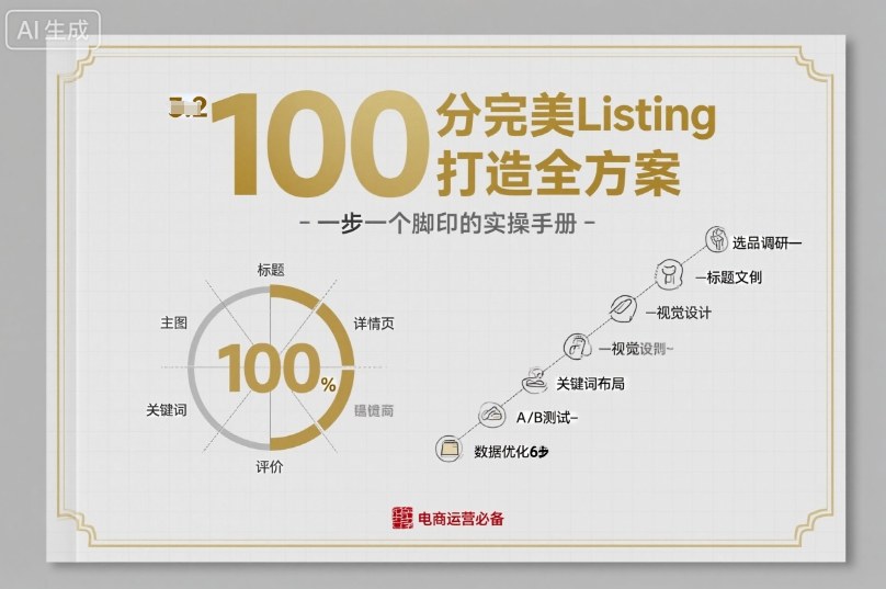 图片[1]-100分完美Listing打造全方案，想要完美listing必须是需要一步一个脚印的-米壳知道—知识分享平台