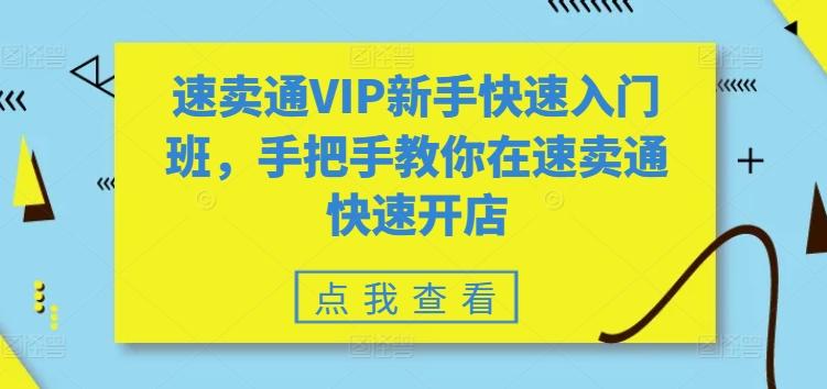 速卖通VIP新手快速入门班，手把手教你在速卖通快速开店-米壳知道—知识分享平台