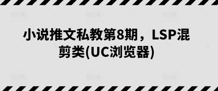 小说推文私教第8期，LSP混剪类(UC浏览器)-米壳知道—知识分享平台