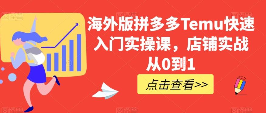 海外版拼多多Temu快速入门实操课，店铺实战从0到1-米壳知道—知识分享平台