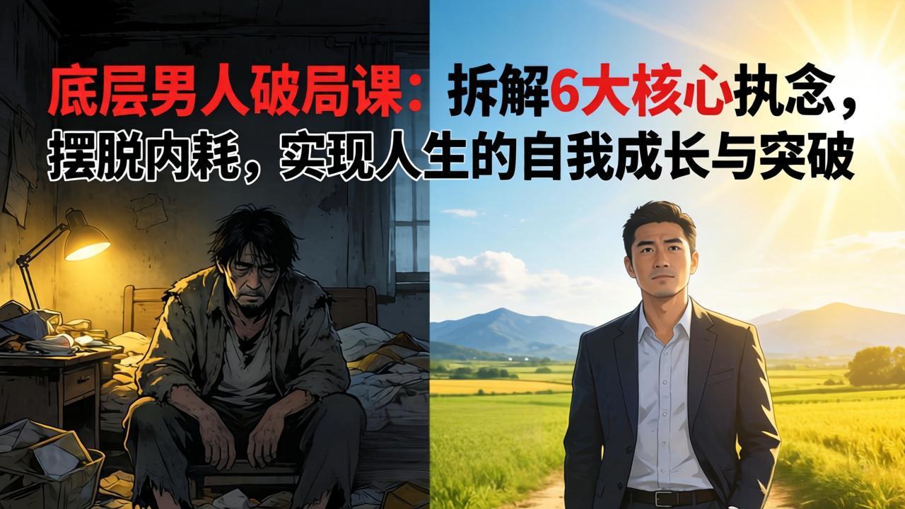 付费文章:底层男人破局课:拆解 6 大核心执念,摆脱内耗,实现人生的自我成长与突破-米壳知道—知识分享平台