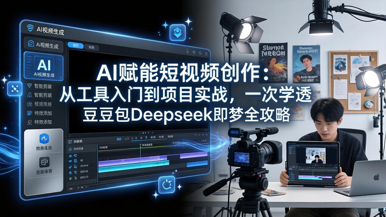 AI赋能短视频创作：从工具入门到项目实战，一次学透豆包Deepseek即梦全攻略-米壳知道—知识分享平台