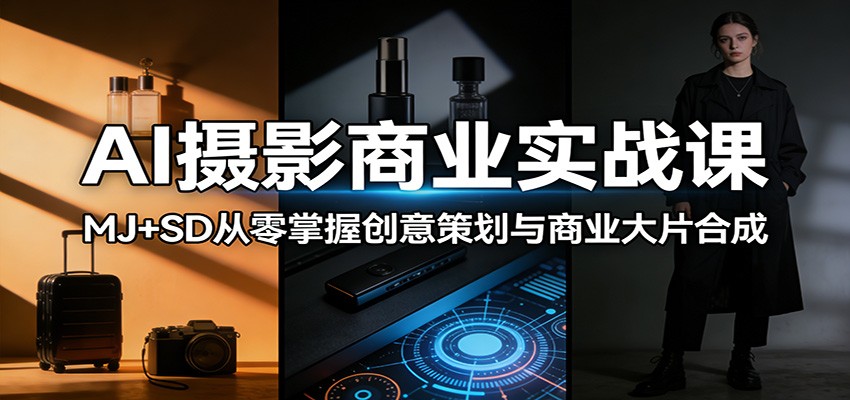 AI摄影商业实战课:MJ+SD从零掌握创意策划与商业大片合成-米壳知道—知识分享平台