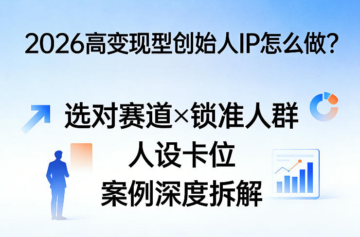 2026高变现型创始人IP怎么做？选对赛道×锁准人群×人设卡位×案例深度拆解-米壳知道—知识分享平台