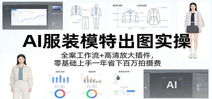 AI服装模特出图实操:全案工作流+ 高清放大插件,零基础上手一年省下百万拍摄费-米壳知道—知识分享平台
