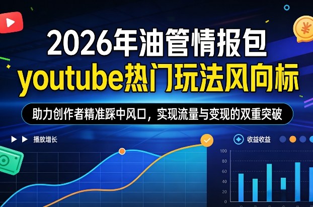 2026年油管情报包，youtube热门玩法风向标，助力创作者精准踩中风口，实现流量与变现的双重突破(更新0330)-米壳知道—知识分享平台
