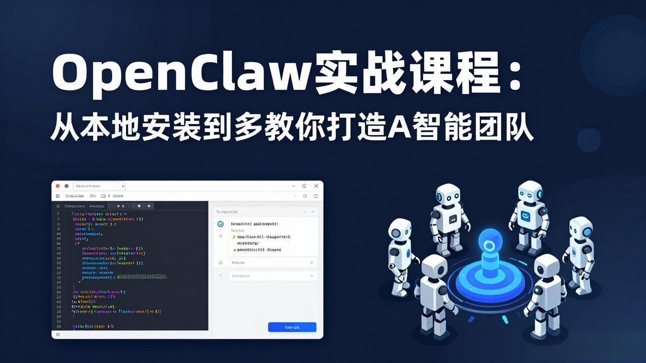 OpenClaw实战课程：从本地安装到多Agent协同，手把手教你打造AI智能团队-米壳知道—知识分享平台