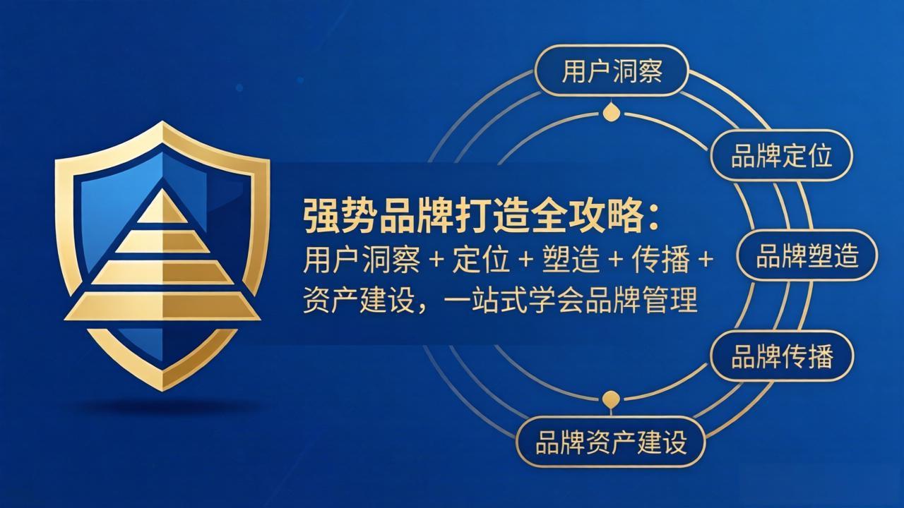 强势品牌打造全攻略:用户洞察 + 定位 + 塑造 + 传播 + 资产建设,一站式学会品牌管理-米壳知道—知识分享平台