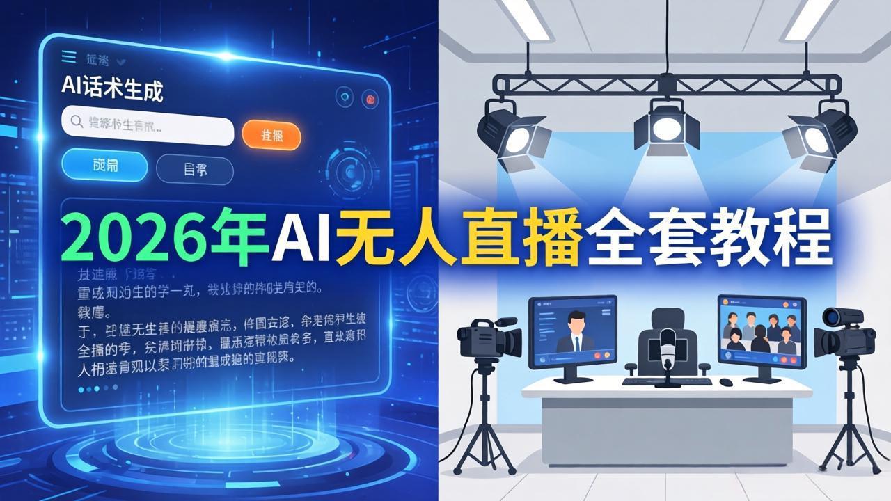 2026年AI无人直播全套教程:OBS安装+软件配置+直播间搭建+话术生成+一键开播实操-米壳知道—知识分享平台