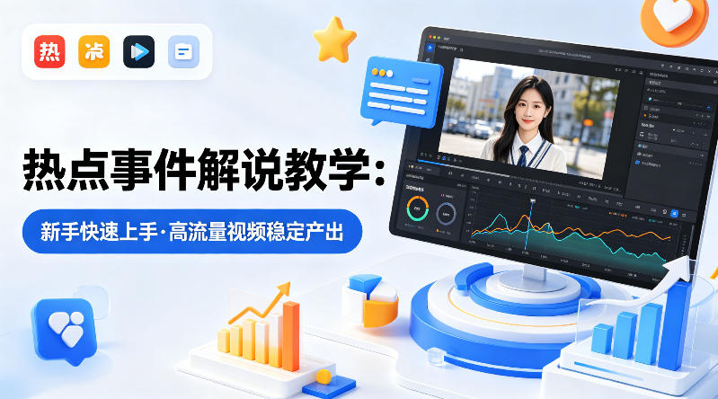 某大V的热点事件解说教学，新手也能快速上手，稳定产出高流量解说视频-米壳知道—知识分享平台