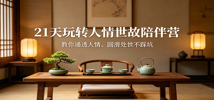 21天玩转人情世故陪伴营:教你通透人情、圆滑处世不踩坑-米壳知道—知识分享平台