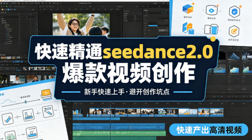 快速精通seedance2.0爆款视频创作，快速产出高清视频，避开大量创作坑点，新手也能快速上手-米壳知道—知识分享平台