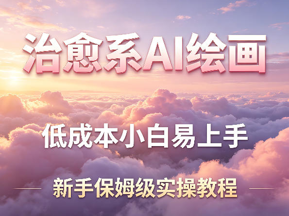 治愈系AI绘画提示词项目，低成本小白易上手，每天10分钟，新手保姆级实操教程-米壳知道—知识分享平台