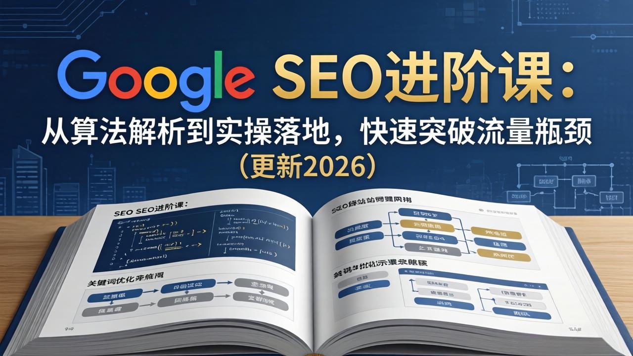 Google SEO进阶课：从算法解析到实操落地，快速突破流量瓶颈(更新2026-米壳知道—知识分享平台
