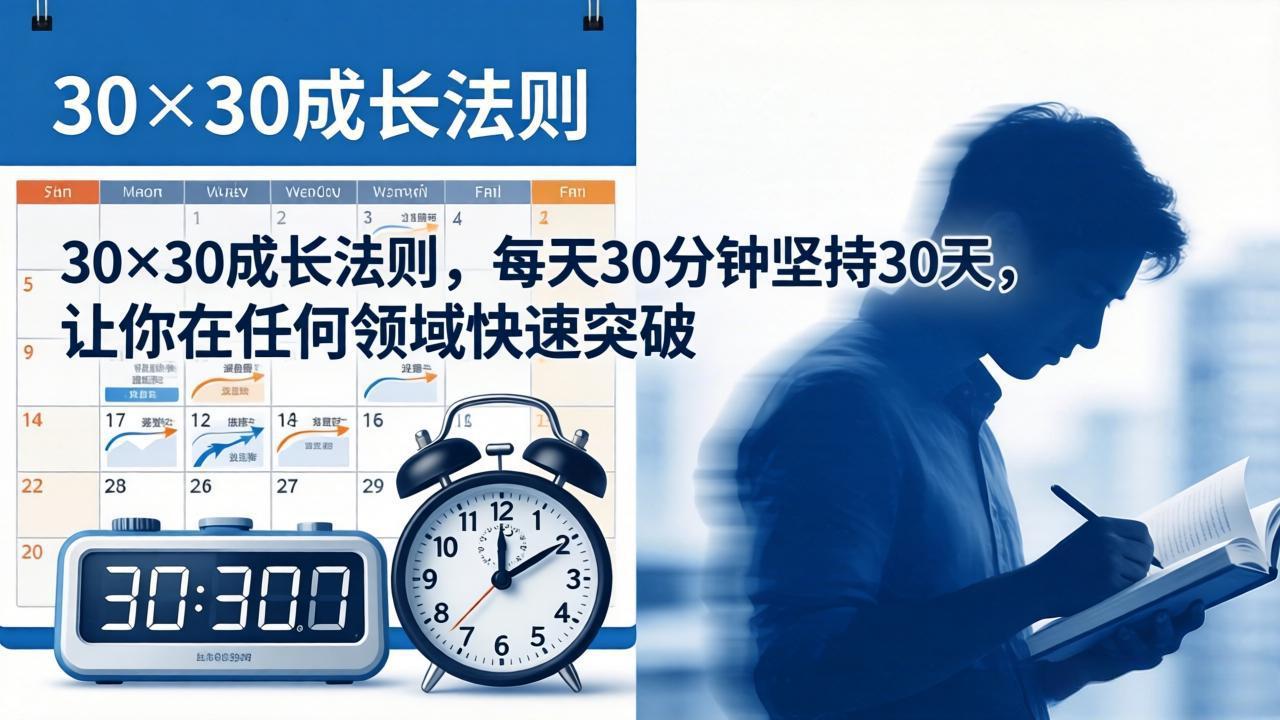 付费文章：30×30成长法则，每天30分钟坚持30天，让你在任何领域快速突破-米壳知道—知识分享平台