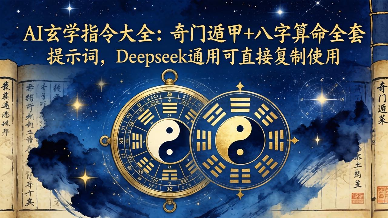 AI玄学指令大全：奇门遁甲+八字算命全套提示词，Deepseek通用可直接复制使用-米壳知道—知识分享平台