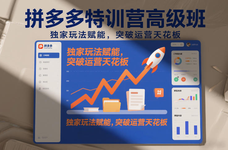 拼多多特训营高阶班，独家玩法赋能，突破运营天花板(更新26年4月18日)-米壳知道—知识分享平台