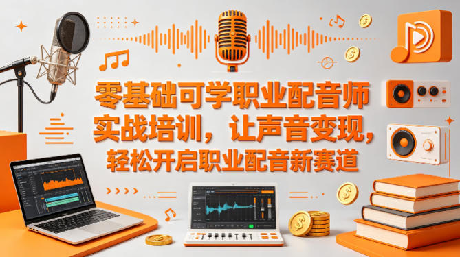 零基础可学职业配音师实战培训，让声音变现，轻松开启职业配音新赛道-米壳知道—知识分享平台