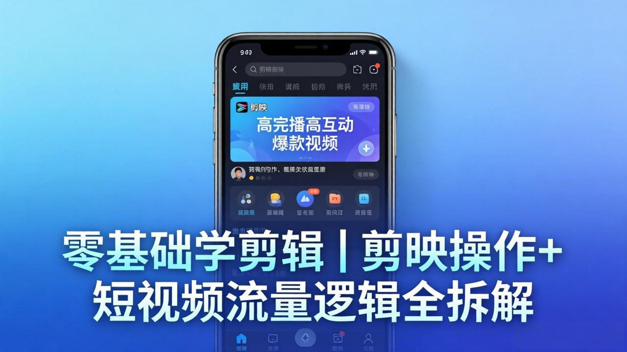 【零基础学剪辑】剪映操作+短视频流量逻辑全拆解｜手把手教你剪出高完播高互动爆款视频-米壳知道—知识分享平台